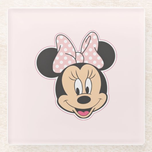 Minnie Glass Untersetzer (Vorderseite)