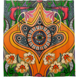 MINNIE grün Duschvorhang