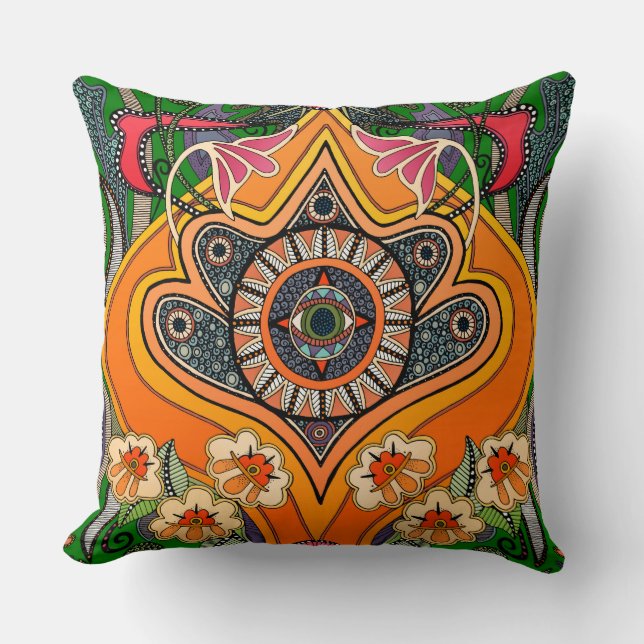 MINNIE grün Kissen (Vorderseite)