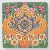 MINNIE grün Steinuntersetzer (Vorderseite)