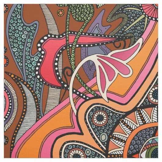 MINNIE henna Fabric Stoff (Muster)