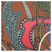 MINNIE henna Fabric Stoff (Nahaufnahme)