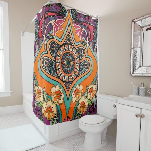 MINNIE lila Duschvorhang (Beispiel)