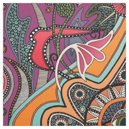 MINNIE lila Fabric Stoff (Muster)