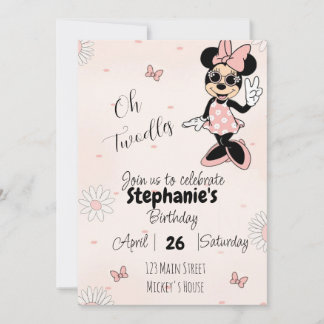 Minnie Mouse Birthday - Oh Twodlers Einladung