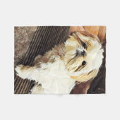 Minnie Portrait Blanket Fleecedecke (Vorderseite (Horizontal))