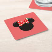 Minnie Rechteckiger Pappuntersetzer (angewinkelt)