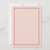 MINNIE Retro Rosa Bachelorette Wochenende Einladung (Rückseite)