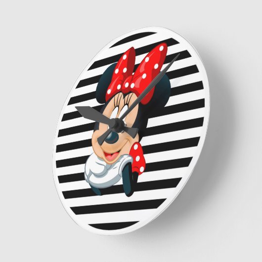 Minnie Runde Wanduhr (Winkel)