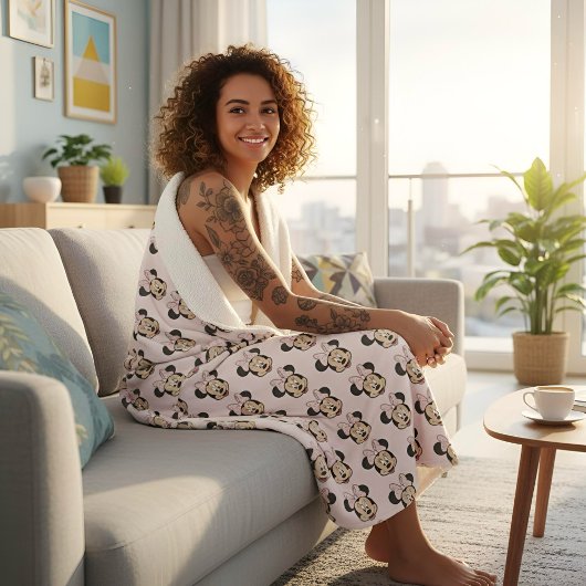 Minnie Sherpa Blanket Sherpadecke