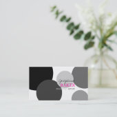 minniemay diy Farbe/Schwarzes+weiße Punkte Visitenkarte (Stehend Vorderseite)