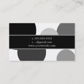 minniemay diy Farbe/Schwarzes+weiße Punkte Visitenkarte (Rückseite)