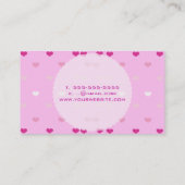 minniemay Leuchter+ ombre Herzen Schwarzes und Visitenkarte (Rückseite)