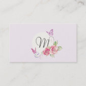 minniemay Monogramm-Rosen Visitenkarte (Vorderseite)