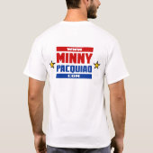 Minny Pacquiao Cartoon T T-Shirt (Rückseite)