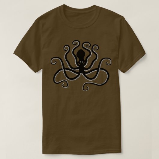 Minoan Ancient Griechischer Oktopus aus Keramik T-Shirt (Design vorne)