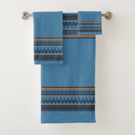 Minoan Blue Bath Handtuch Set - Alte Eleganz