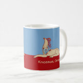 Minoan Griffin von der Knossos Throne Room Fresco Kaffeetasse (VorderseiteRechts)