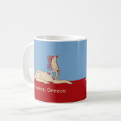 Minoan Griffin von der Knossos Throne Room Fresco Kaffeetasse (Vorderseite Links)