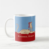 Minoan Griffin von der Knossos Throne Room Fresco Kaffeetasse (Links)