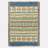 Minoan Majestät: Ancient Aegean Throw Blanket Decke (Vorderseite Vertikal)