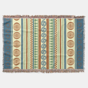 Minoan Majestät: Ancient Aegean Throw Blanket Decke