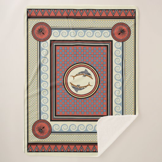Minoan Palace Sherpa Blanket Sherpadecke (Vorderseite)