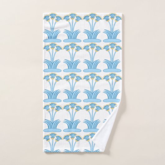 Minoische Lilien Aqua Buttercup Badetuch Set (Handtuch)