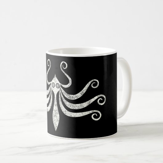 Minooktopus im Minimalstil (Not) Kaffeetasse (VorderseiteRechts)