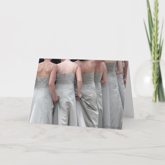 "Minor Adjustments" Bridesmaid Vielen Dank Karten (Vorderseite)