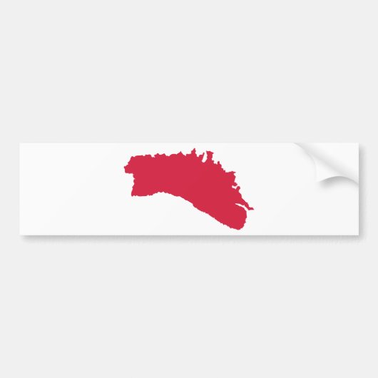 Minorca Karte Autoaufkleber (Vorne)