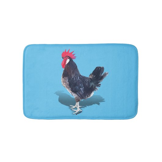 Minorca Rooster Badematte (Vorderseite)