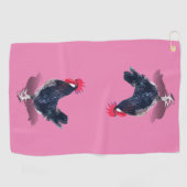 Minorca Rooster Golfhandtuch (Horizontal)