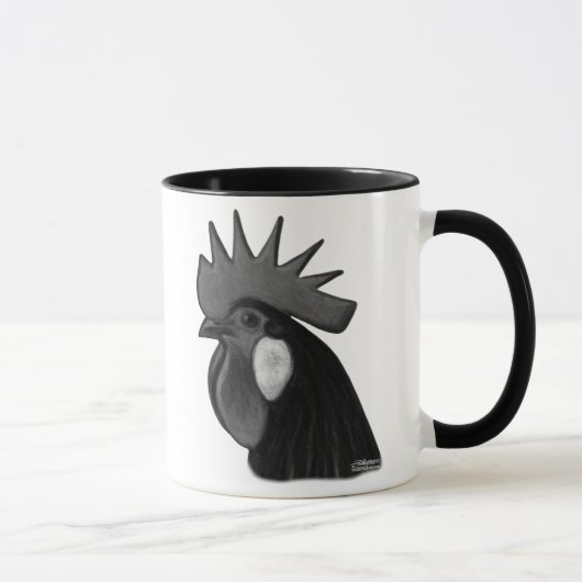 Minorca Rooster Head Tasse (Rechts)