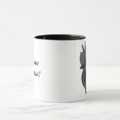 Minorca Rooster Head Tasse (Zentrum)
