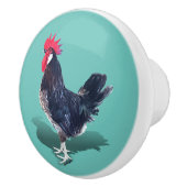 Minorca Rooster Keramikknauf (Rechts)