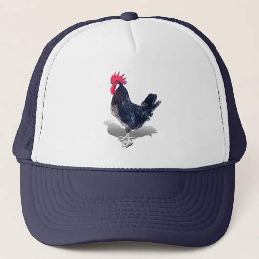 Minorca Rooster Truckerkappe (Vorderseite)