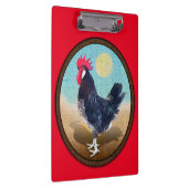 Minorca Rooster Vintag Oval Klemmbrett (Rechts)