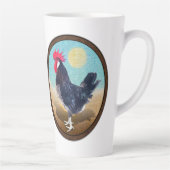 Minorca Rooster Vintag Oval Milchtasse (Rechts)