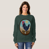 Minorca Rooster Vintag Oval Sweatshirt (Vorne ganz)