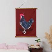 Minorca Rooster Wandteppich Mit Holzrahmen (Schlafzimmer)