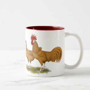 Minorcas Buff Pair Zweifarbige Tasse