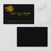 Minority Business Sikh Khanda Symbol Visitenkarte (Vorne/Hinten)