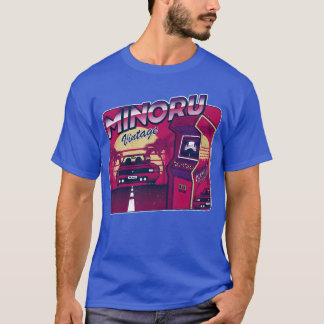 Minoru personalisierter Vintage-Gamer 80er 90er T-Shirt