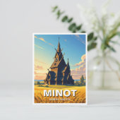 Minot Park North Dakota Postkarte (Stehend Vorderseite)