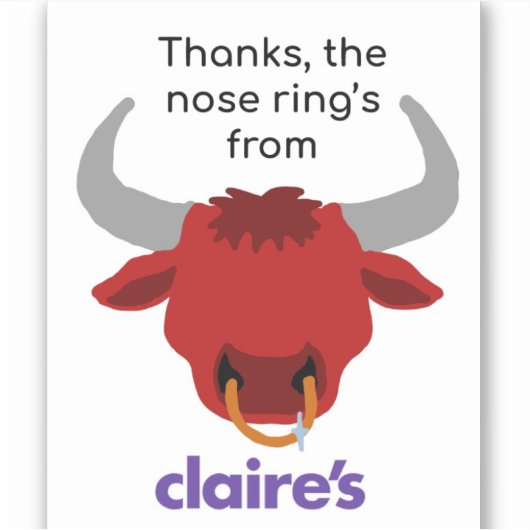 Minotaur-Aufkleber Aufkleber (Vorderseite)