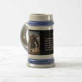 Minotaur bierglas (Vorderseite Links)