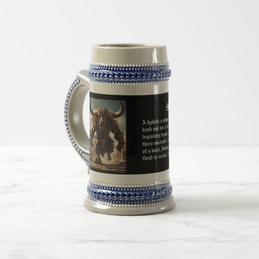 Minotaur bierglas (Vorderseite Links)