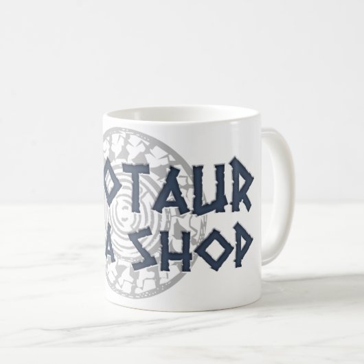 Minotaur China-Geschäfts-Tasse (Anhänger) Kaffeetasse (VorderseiteRechts)