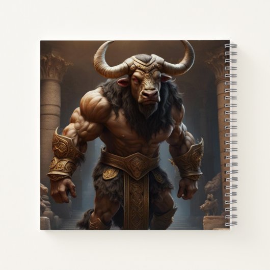 Minotaur Hardcover Notizblock (Rückseite)